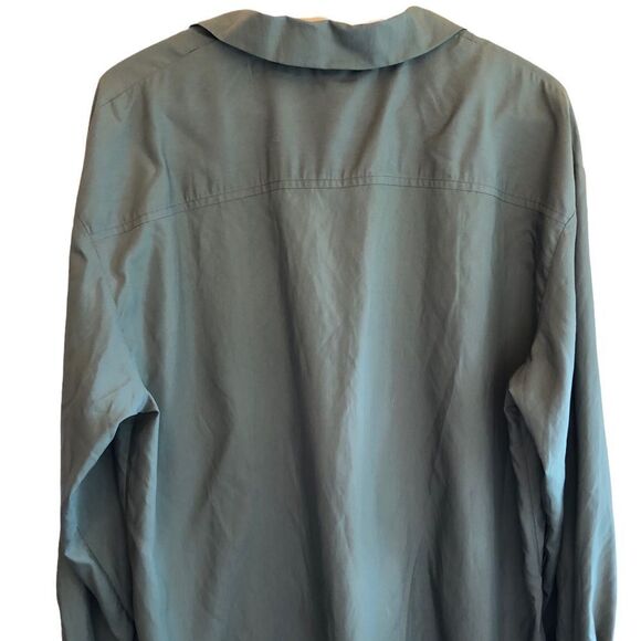 𝅺a New Day Khaki Green Long Sleeve Shirt EUC - Picture 3 of 10